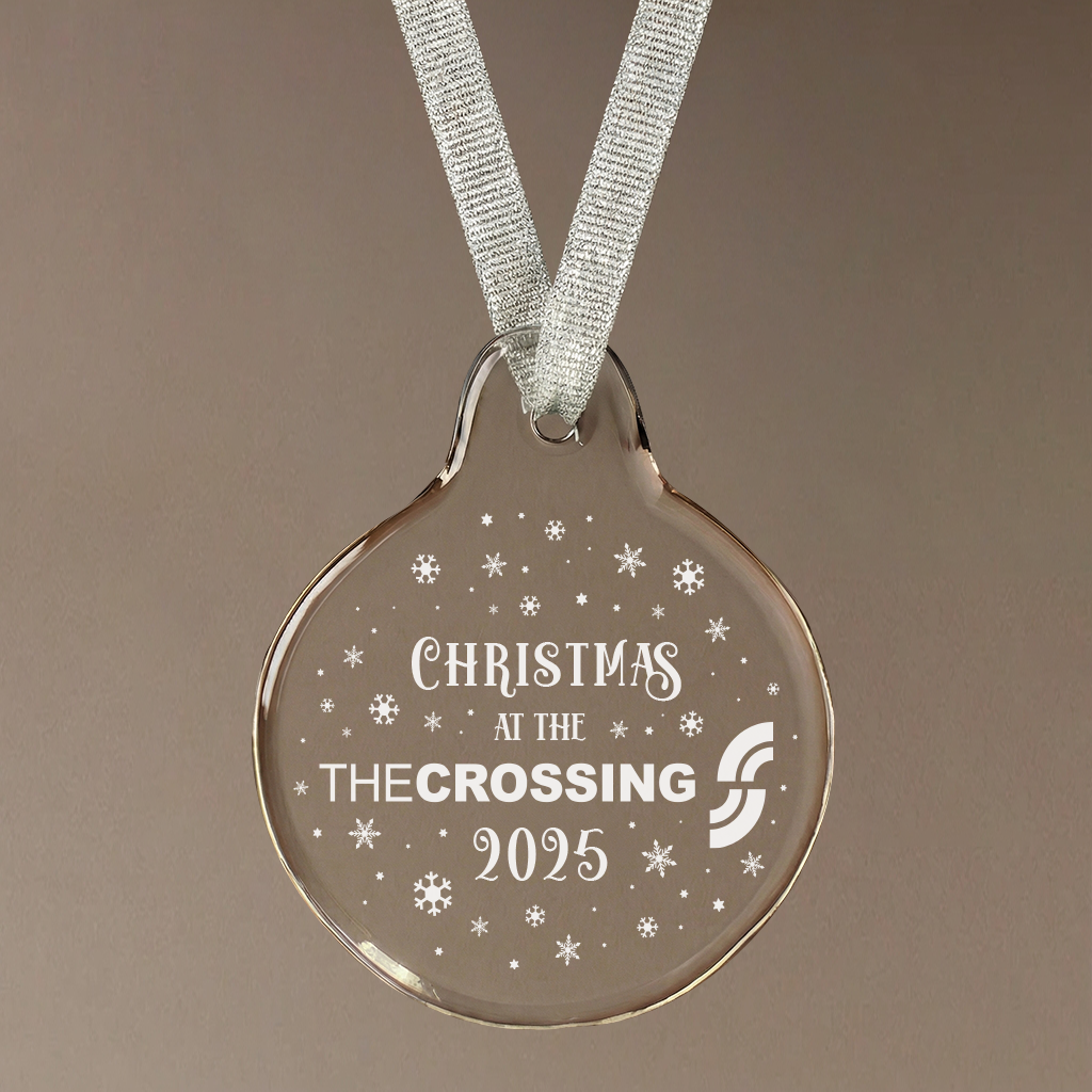 2025 Christmas Crystal Ornament (Circle)